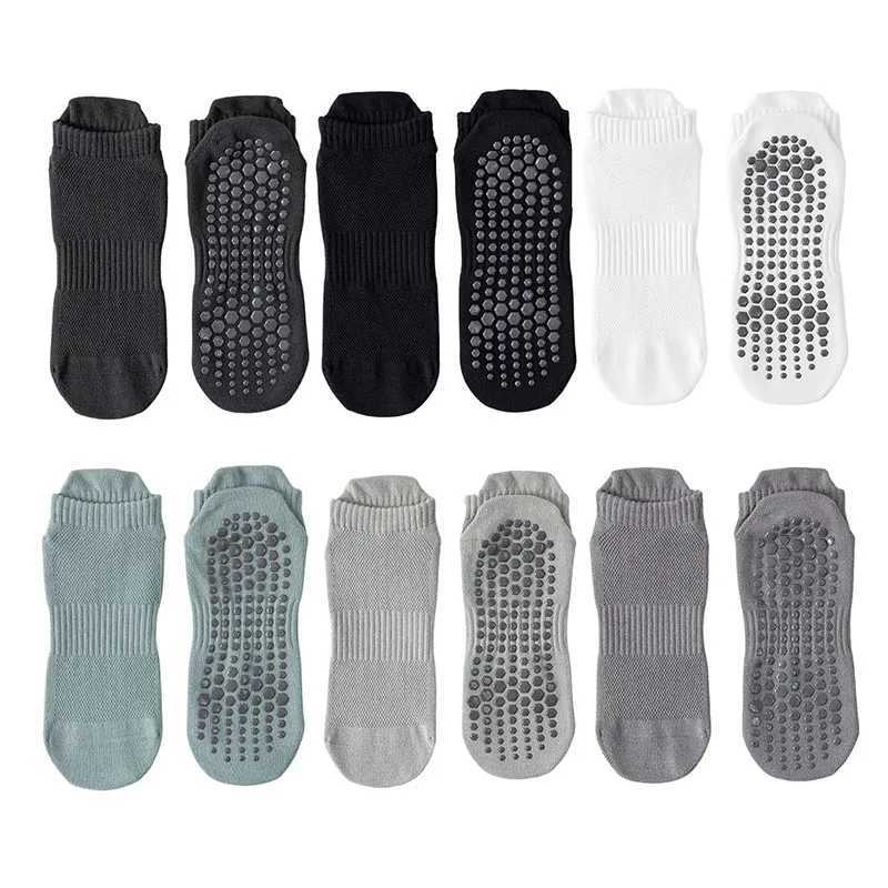 Yoga Socks Men Cotton Thin Silicone Non-slip Grip Pilates Low-ankle Sock D260313