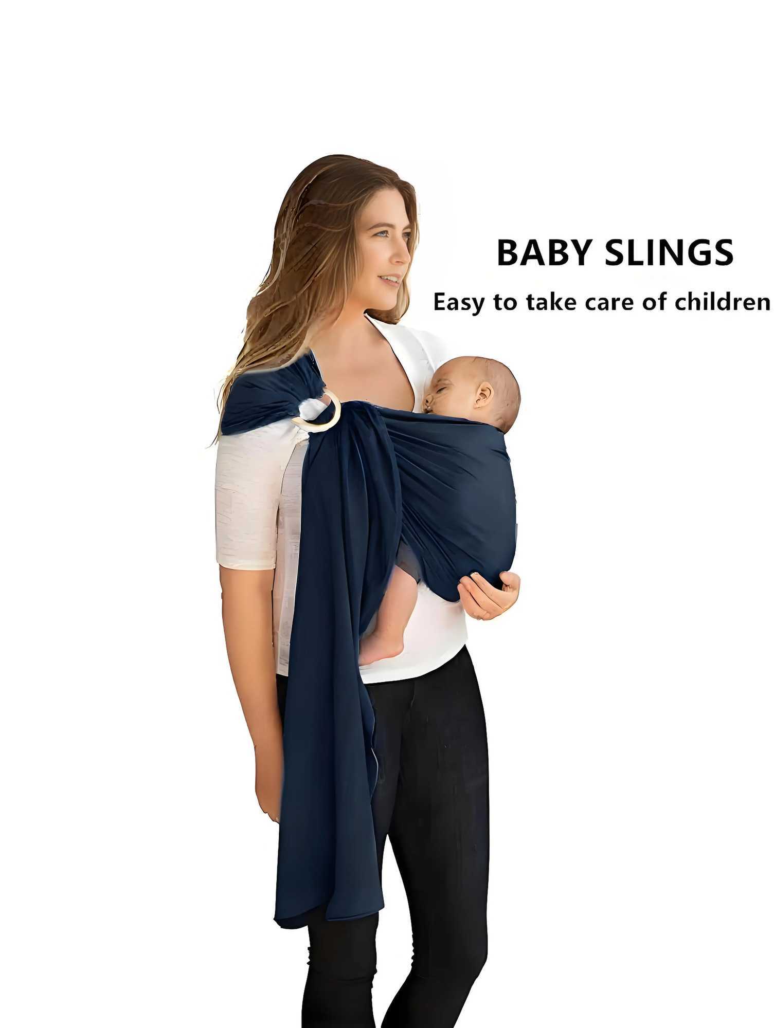 Cotton Maternity Front-Carrying Baby Sling Soft Baby Carrier Comfortable Baby Bag for Easy Transport X260313