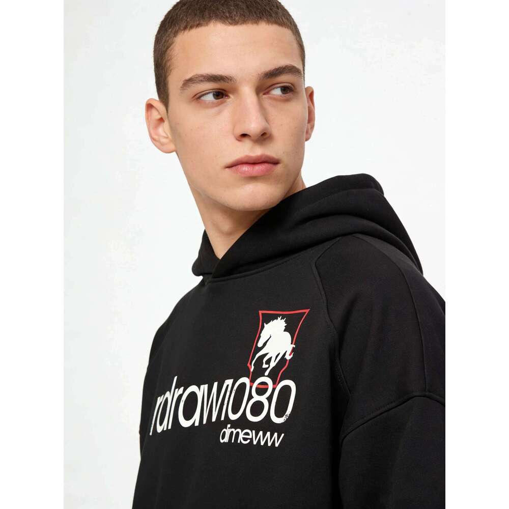 American cross-border alphanumeric paired with street sports style printed men's and women's spring hoodies Z260314