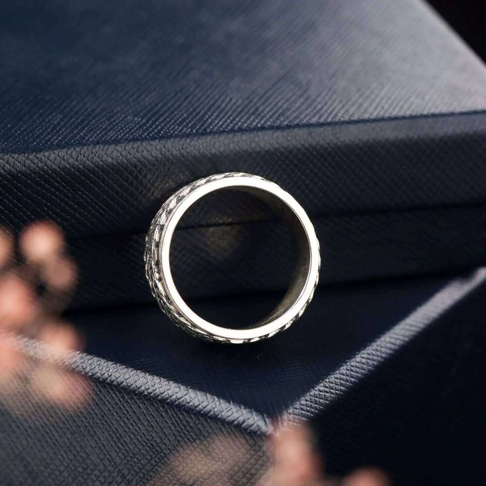 Handmade S925 Sterling Argent 925 Rings For Women Men Spinner Pure Ring Solid Silver Jewelry Birthday Gifts H260312