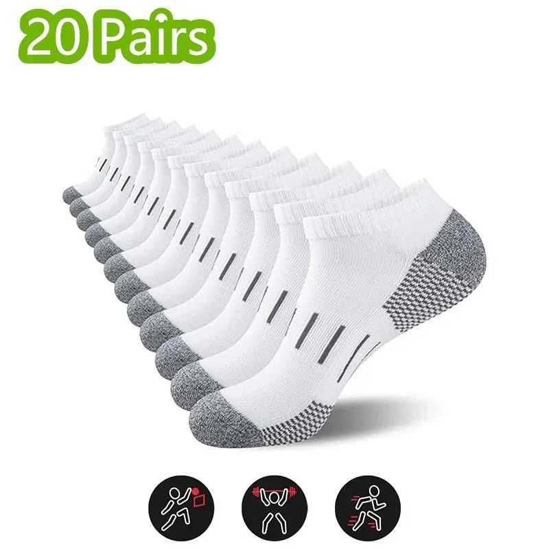 Mens Sport Socks Breathable Outdoor Running buffer thickenBasketball Socks Cotton Training Short Tube Socks For Man 1-20 Pairs D260313