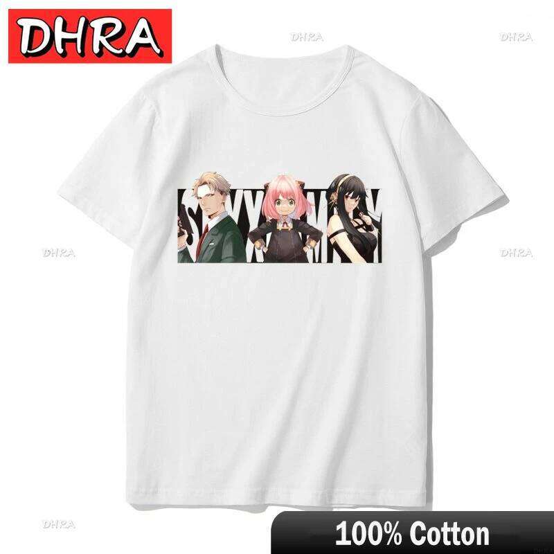Play House Around Loid Summer Women's Cotton Men's Casual Sports Yor Spy X Family Ania Short Sleeve Cute T-Shirt Couple Top Z260314