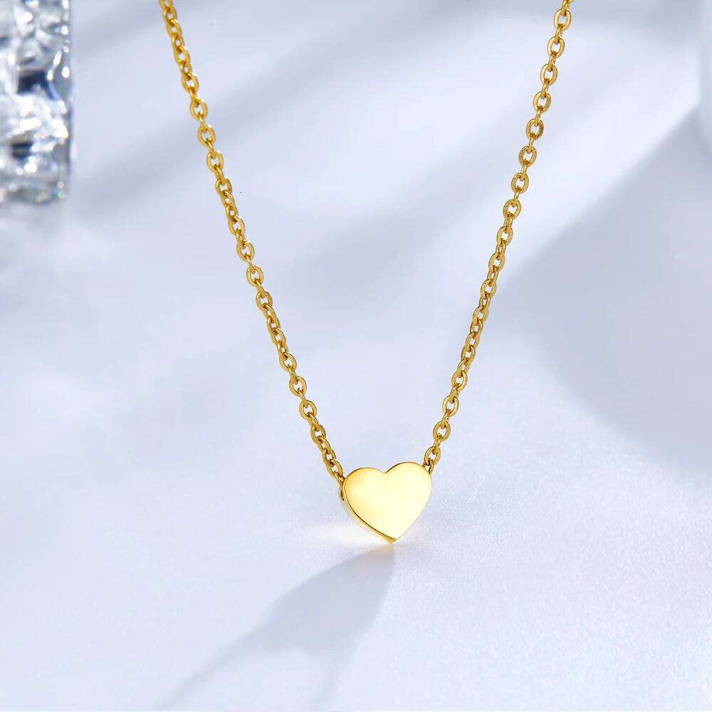 LUXUKISSKIDS Heart Star Moon Pendant Necklaces Tiny Charms Stainless Steel Choker Women/Girls Y2K Sweater Boho Jewelry Collares H260312