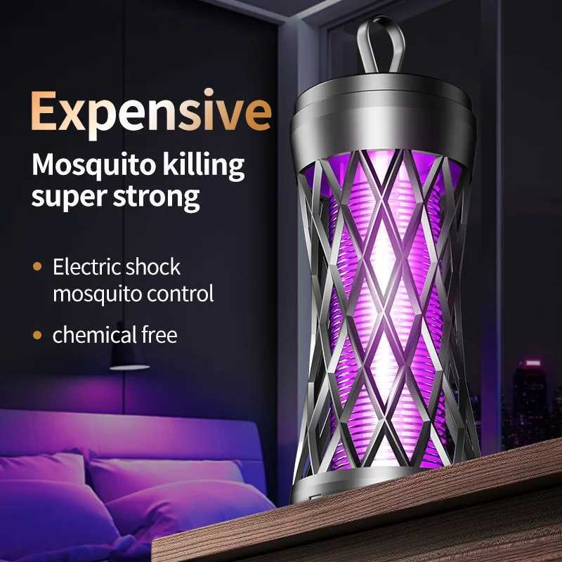 Electric Shock Mosquito Killer Lamp Outdoor Atmosphere Light Mosquito Repellent Safe Efficient Home Mosquito Zapper Household H260313
