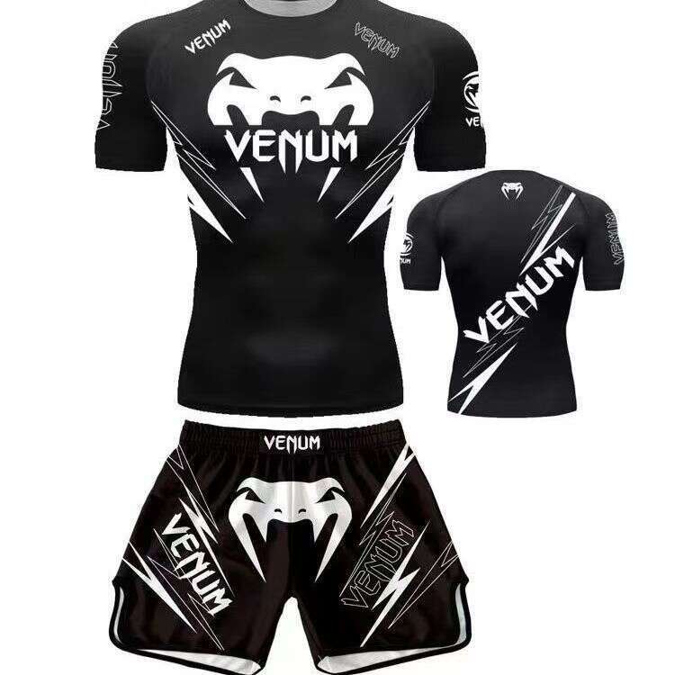 Venom Sanda Training Suit Quick-Dry Fighting Boxing Fitness Combat Set Children's Combat Training Suit Customized