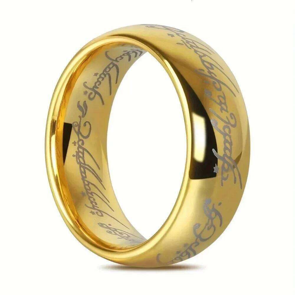 Language Stainless Steel Rings for Unisex Fashion Accessories Jewelry H260312