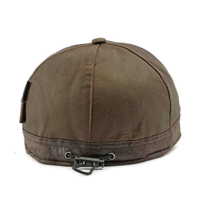 New Winter Plush Thickened Warm Baseball Caps For Men Windproof Coldproof Earmuffs Hats Cycling Cotton Ear Protection Hat Z260314