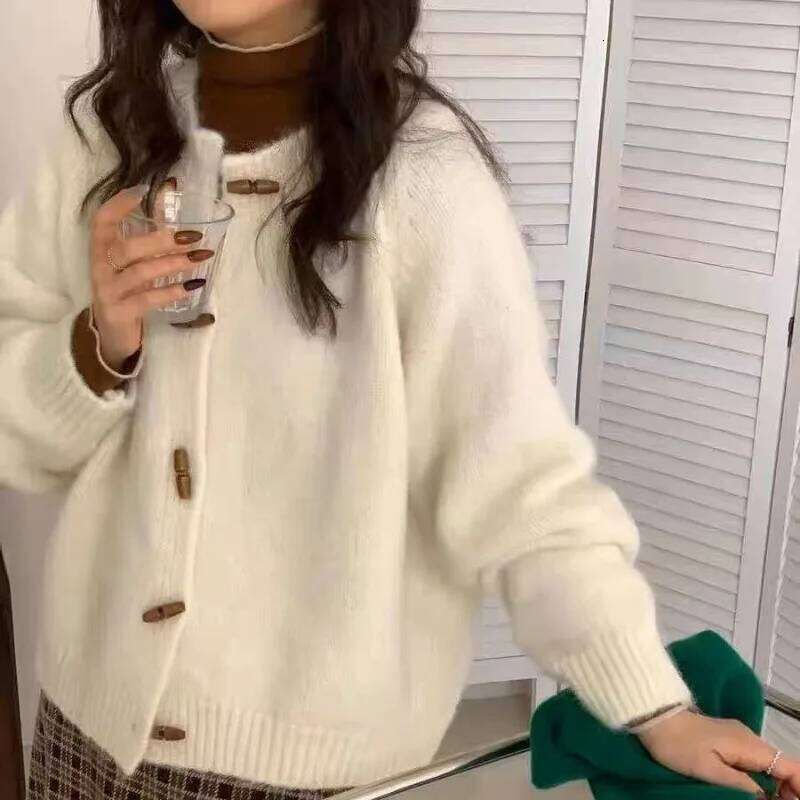 Autumn Winter Cardigan Sweater Women Knitted Coats Fashion Female Long Sleeve Solid Casual Knitwear Jackets Knit Cardigans Tops Z260313