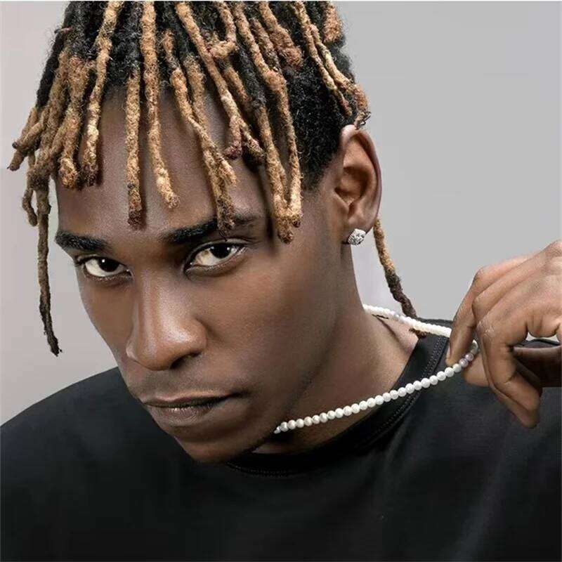 6mm Men Imitation Pearl Chain Necklace Simple Acrylic Beads Choker For Women Hip Hop Jewelry Party Accessories H260312