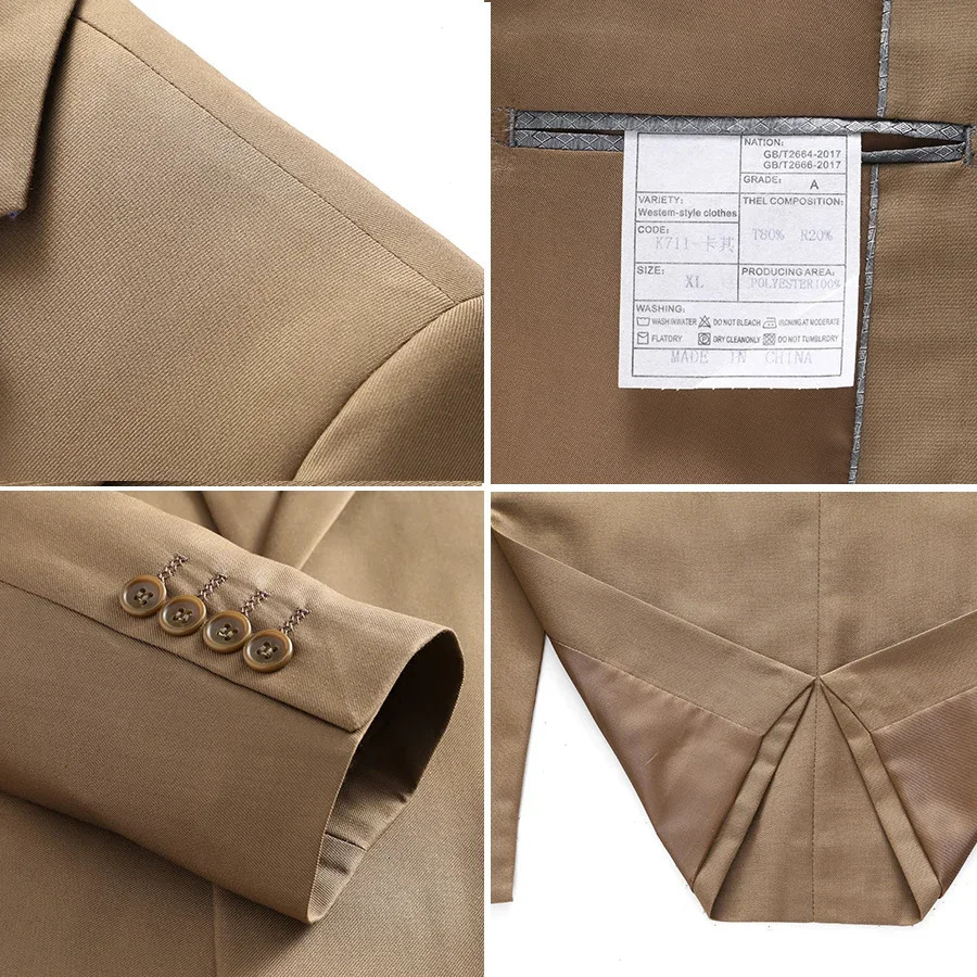 JacketPants Formal Classic Double Breasted Wedding Groom Stage Tuxedo Man Business Slim Social Suit Dress 2 Pcs 260312