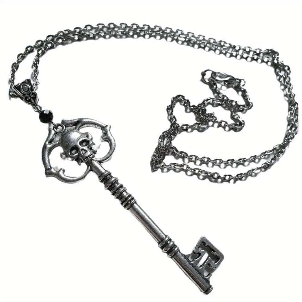 Trendy Europe and The United States Gothic Party Dark Skull r Key Necklace Personalized Gifts Creative Fashion CollarJewelry H260312
