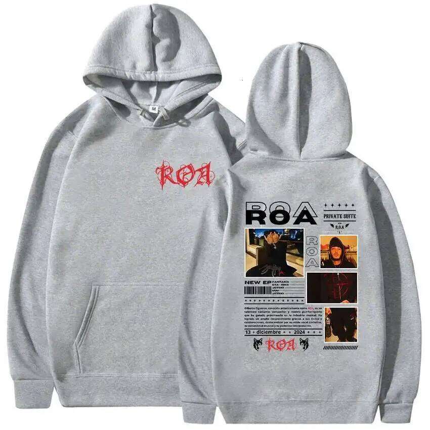 Rock Hip Hop Gothic Jersey Sweatshirt Rapero ROA Tour Album Merch Men's Clothing Fashion Retro Hoodie Z260314