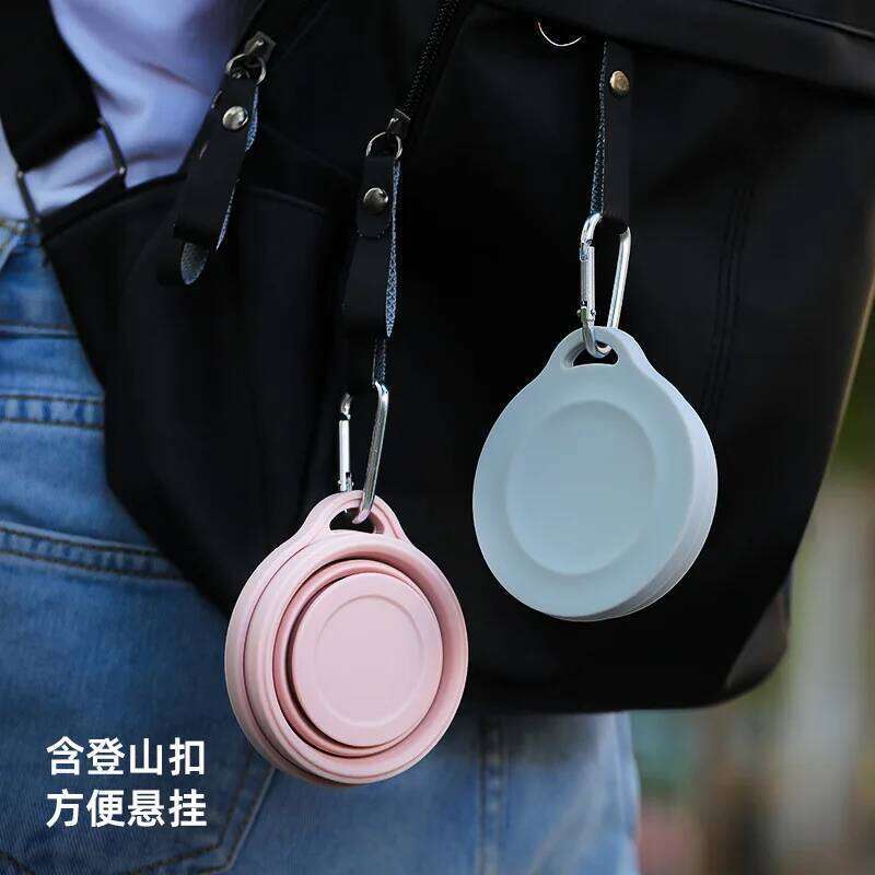 180ml Folding Mini Retractable Cup Silicone Portable Teacup Outdoor Travel Coffee Telescopic Drinking Mug with Lid Z260314