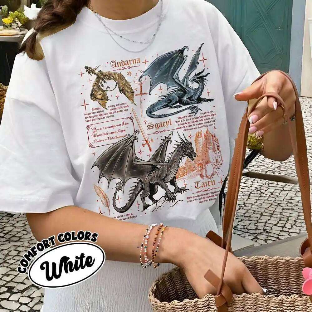 Women Retro Fourth Wing Dragon Comfort Basgiath War College Shirt Bookish Gift for Readers Funny Sweatshirt Streetwear Z260314