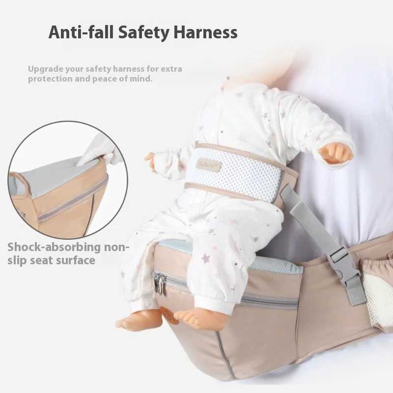 Ergonomic Baby Carrier Waist Baby Sling Adjustable Kid Carrier Hold Waist Belt Backpack Hipseat Belt Adjustable Infant Hip Seat X260313