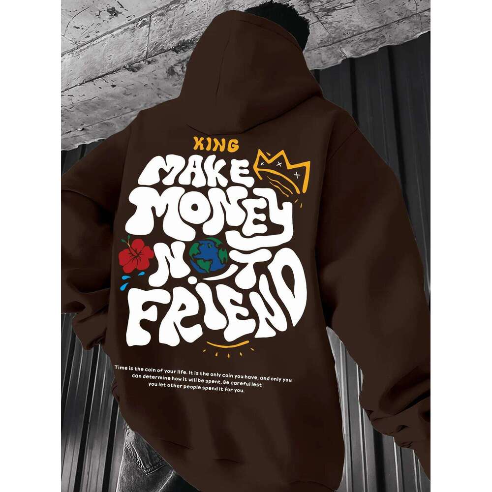 Autumn/Winter Adult Men's Youth Fashion Casual Comfortable Cool Hooded Daily Outdoor Sports Street Trend Warm Sweatshirt Z260314