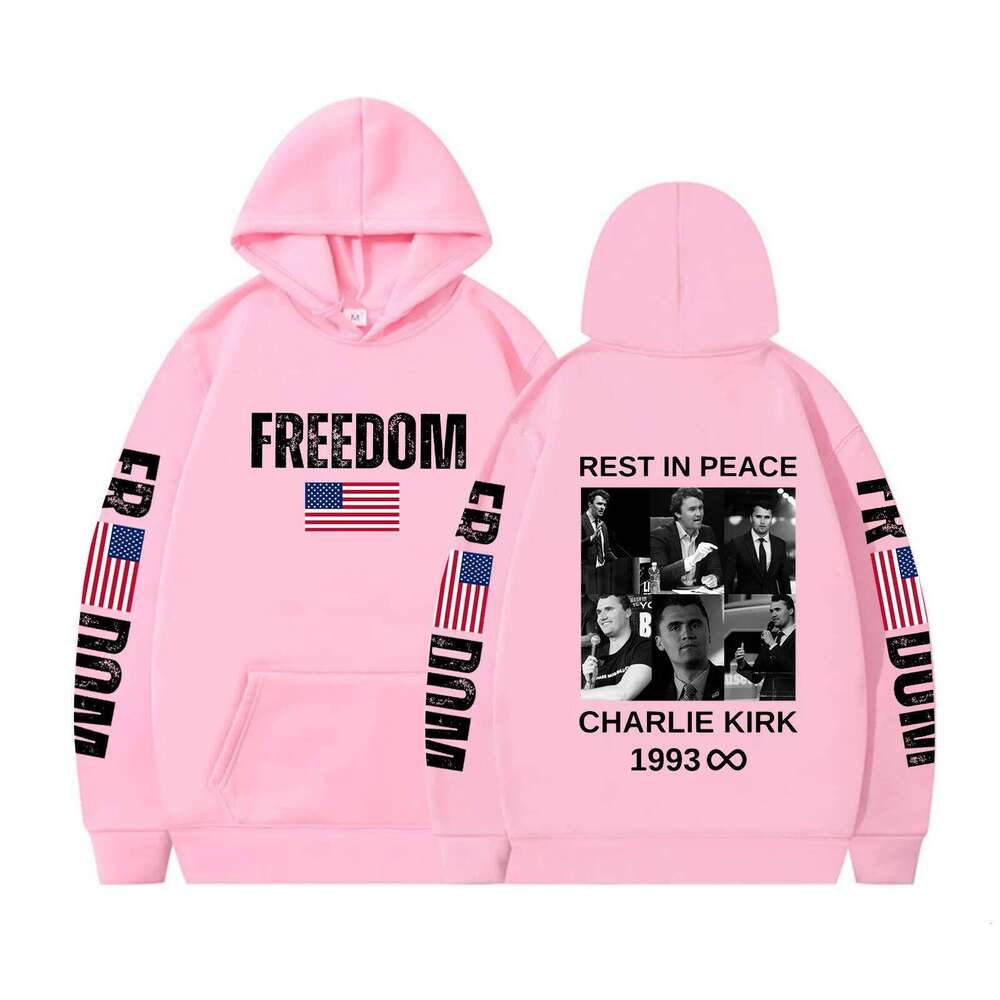 Charlie Kirk Freedom Hoodie Pray for Shirt Unsiex Long Sleeve Patriotic Sweatshirt Z260314
