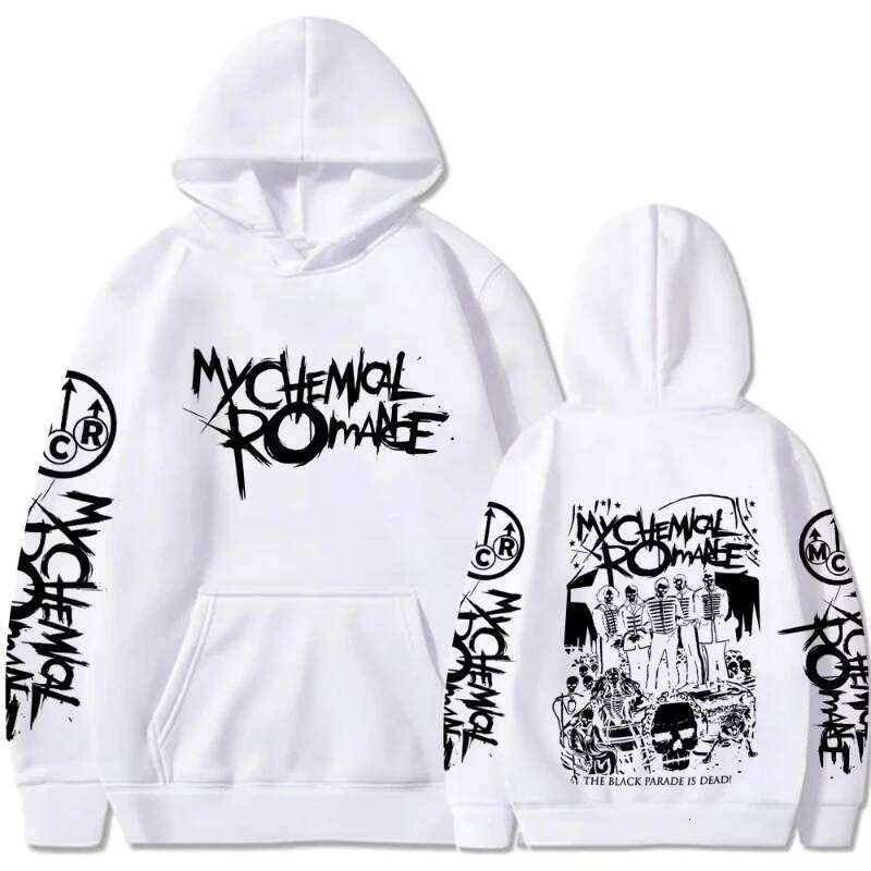 My Chemical Romance Rock Band Hoodies Black Parade Punk Emo Hooded Sweatshirts Men Women Fashion Vintage Gothic Hip Hop Pullover Z260315