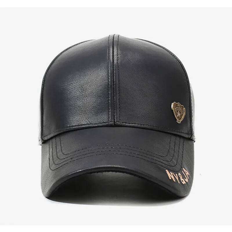 New Winter Plush Thickened Warm Baseball Caps For Men Faux Velvet Coldproof PU Leather Adjustable Size Snapback Cap Z260313