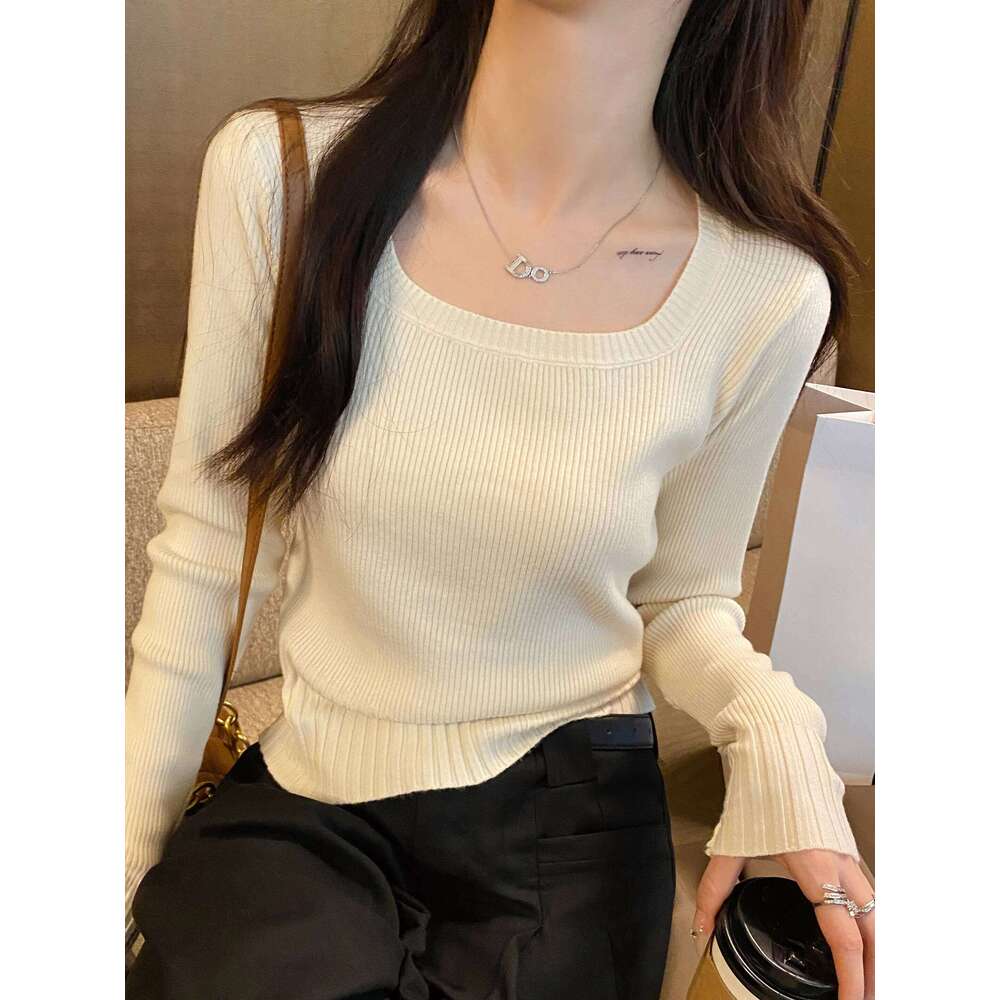 2025 U Neck Women Autumn Winter Sweaters Slim Knitted Pullovers Soft Warm Solid Jumper Female Sweater Casual Knitwear Jersey Top Z260314