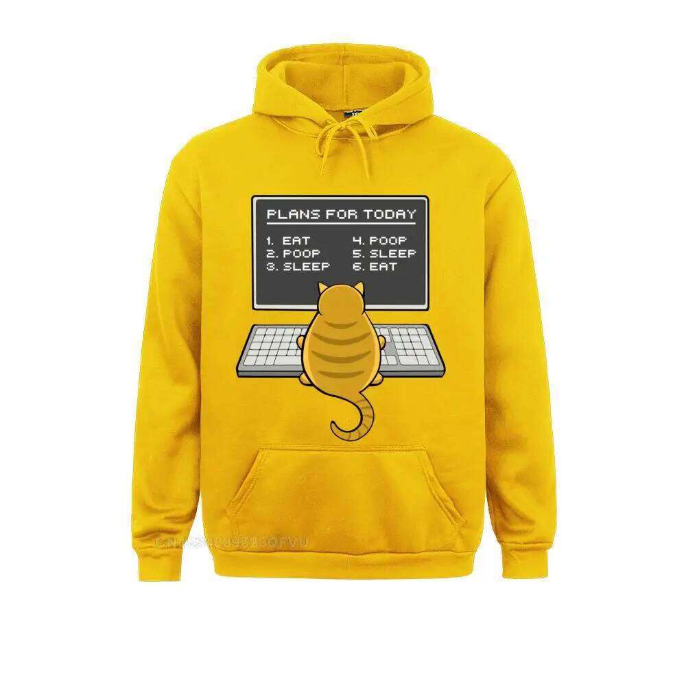 Cat Engineer Plans For Today Top It Computer Coder Programmer Normal Long Sleeve Men Anime Sweater Z260314
