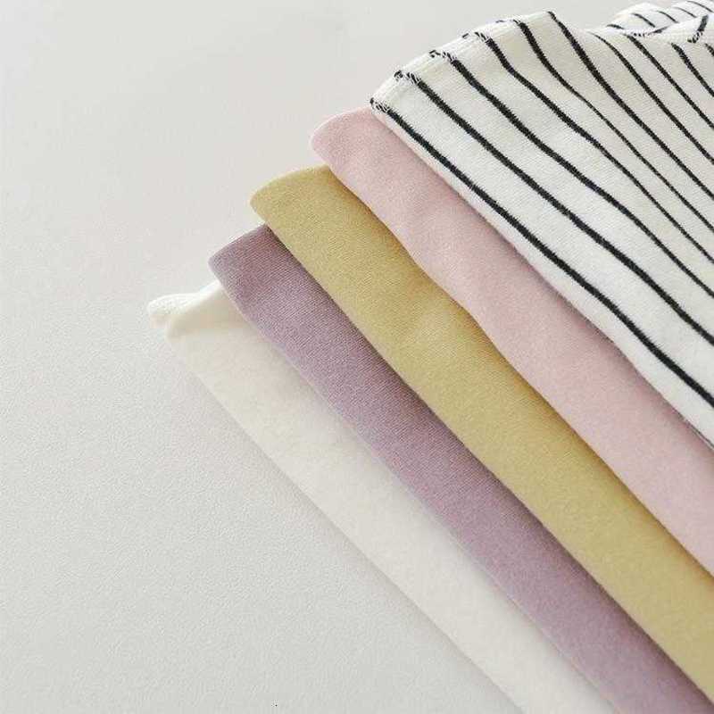 Women's T-Shirt Children's Seamless Mid-Neck Pure Cotton Versatile Base Shirt Brushed Autumn Winter Boys and Girls Seamless Half-High Neck I