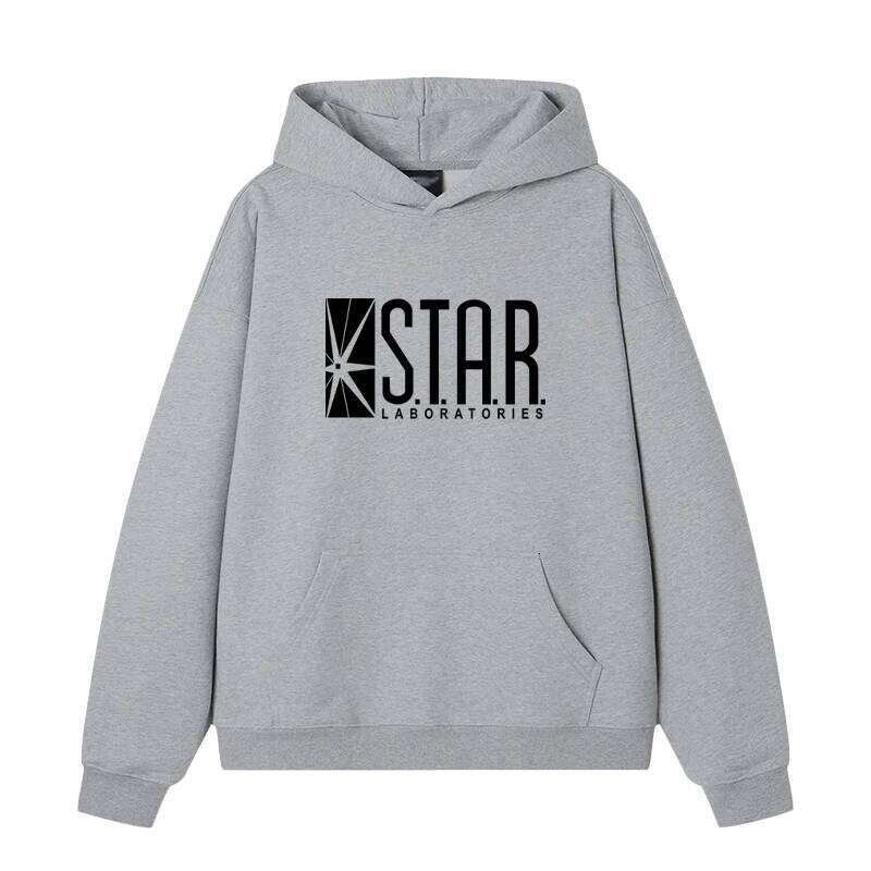2025 Hot Selling Star Labs Logo Printed Spring Fashion Hip Hop Hoodie Men's and Women's Casual Retro Sportswear Z260314