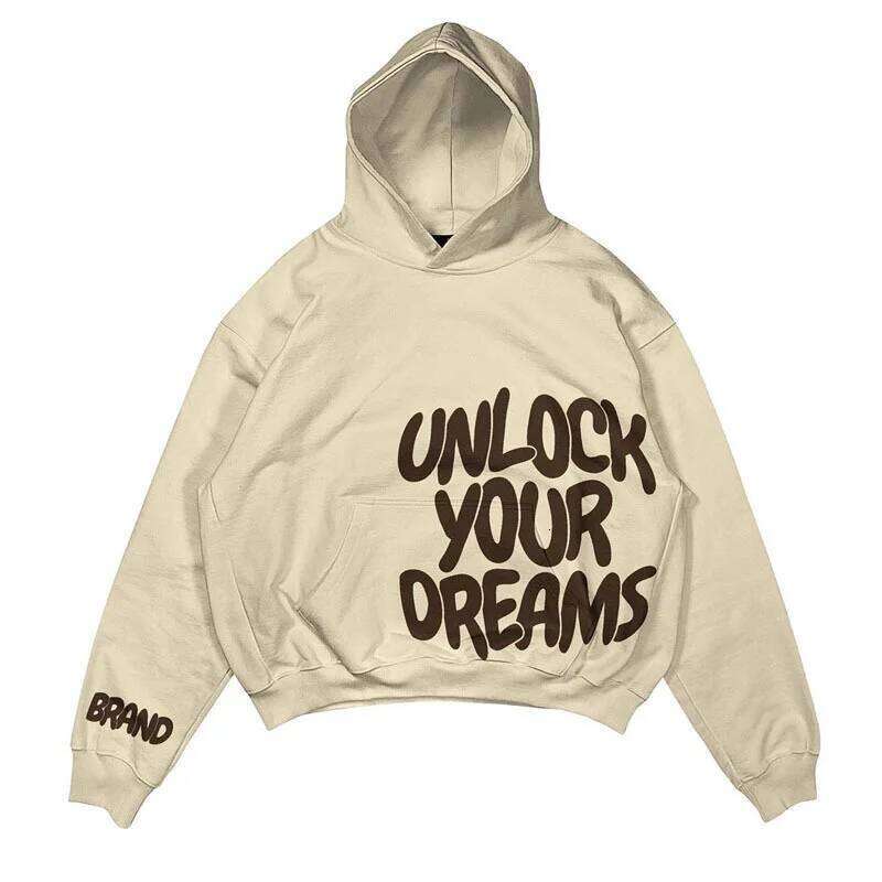 Y2K Personalized Letter 3D Printed Loose Men's and Women's Trendy Brand Hoodie Jacket Z260315