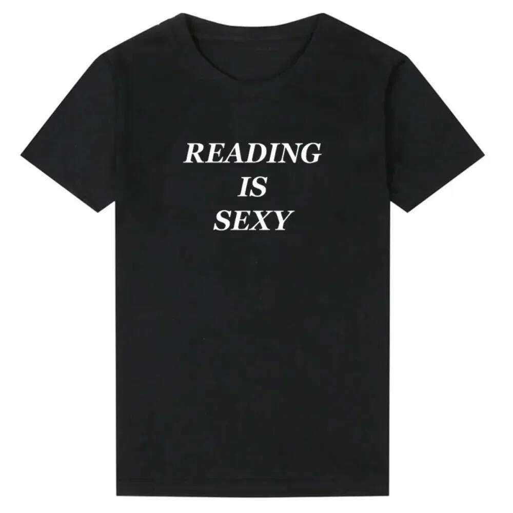 2025 Reading Is Sexy Graphic T Shirts for Women Y2k Vintage Clothes Cotton High Quality T-shirts Colleage Female Fashion Tee Top Z260314