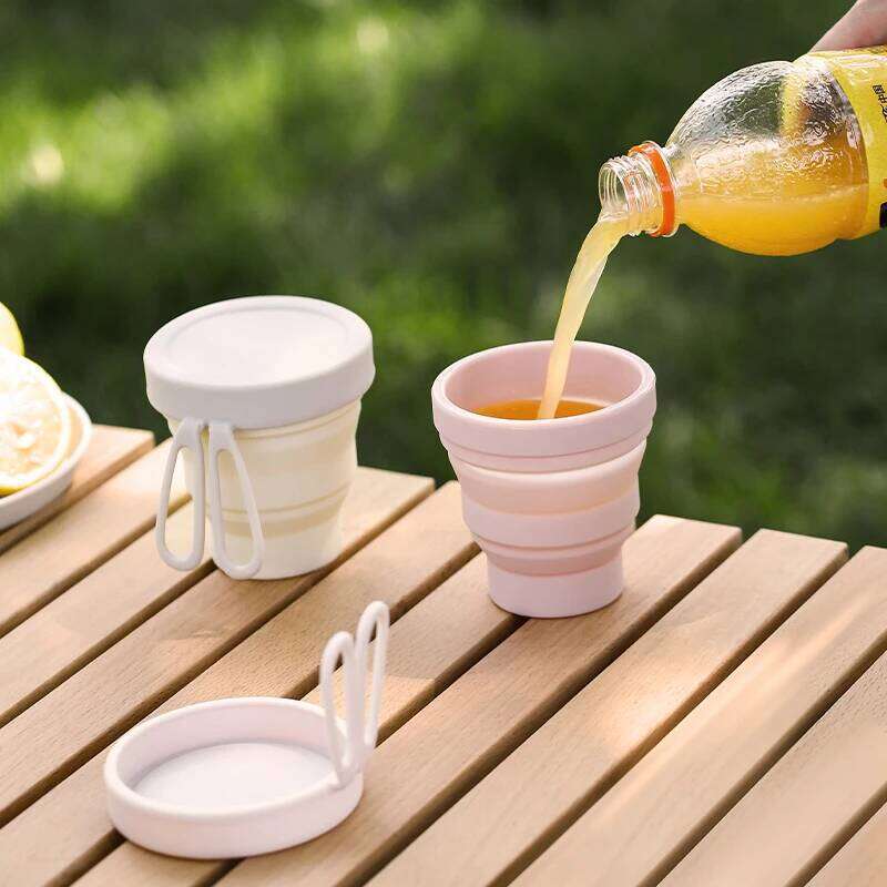 Travel Silicone Folding Portable Outdoor Toothbrushing Telescopic Water Tourist Compressed Mouthwash Cup Z260313