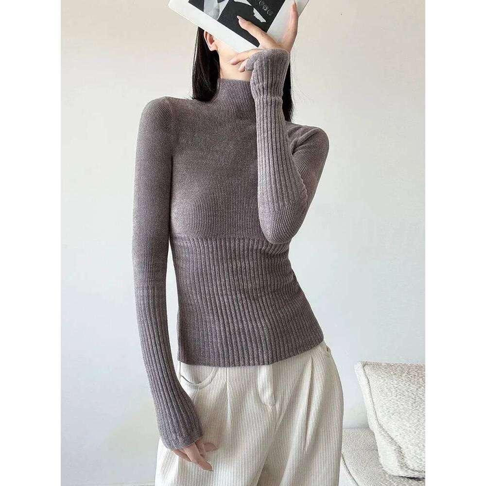 Slim Turtleneck Knit Sweater Women Fall Winter Long Sleeve Vintage Bottoming Pullovers Female Elegant Casual Harajuku Jumpers Z260313