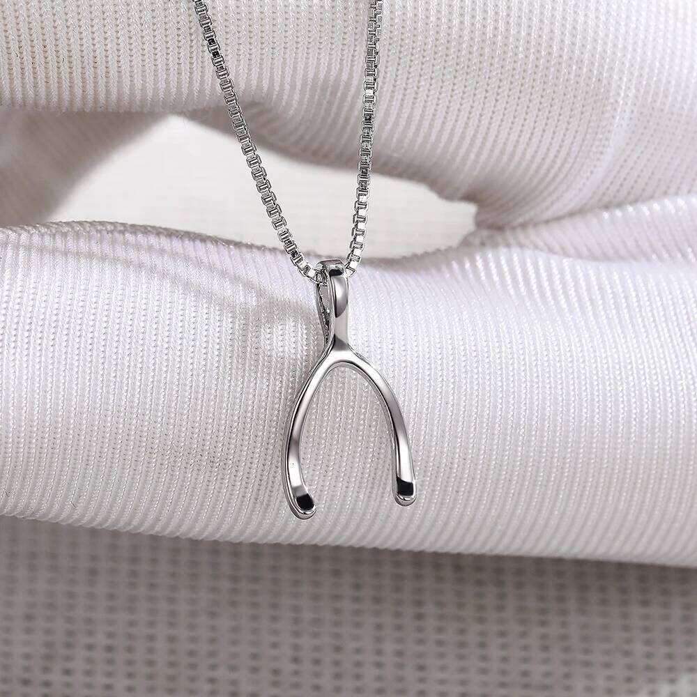 CAOSHI Exquisite Women's Wishbone Pendant Necklace Silver Color Engagement Party Jewelry Sweet Temperament Gifts Hot Selling H260312