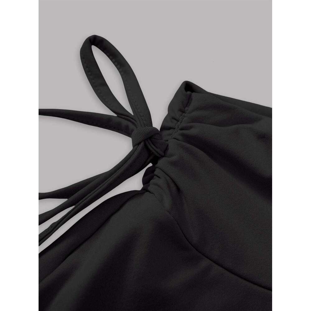 2025 New Solid Color Women Summer Fashion Outdoor Versatile High Slim Fit Elastic Waist Short Skirt Goods In Stock Z260314