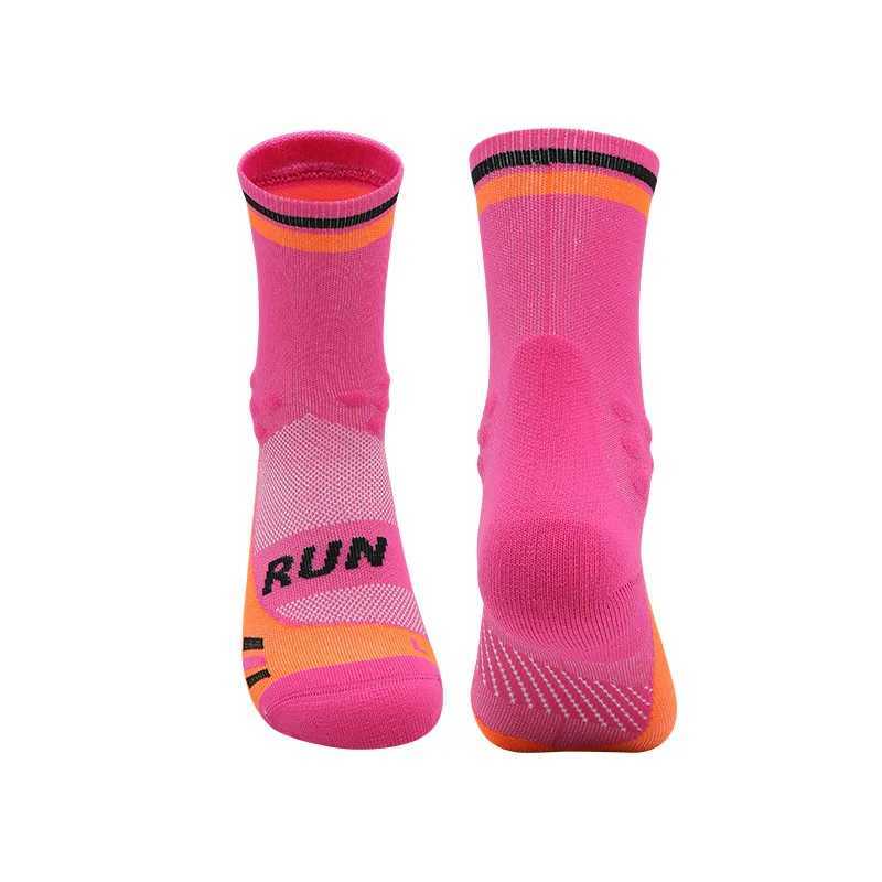 Running Compression Socks Crew Marathon Sport Sock For Man Woman Adult Teenager D260313