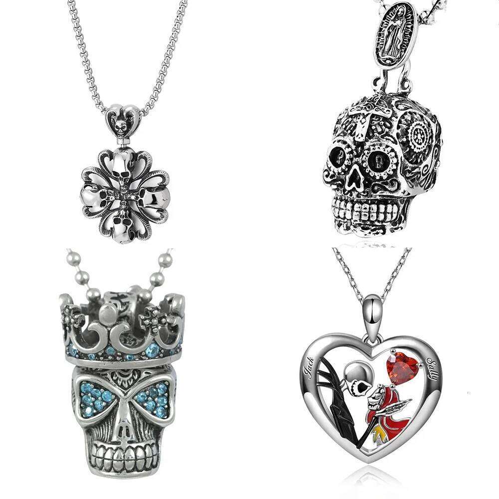 Europe The United States New Gothic Skull Men and Women Necklace Fashion Change Mix Punk Hip-hop Pendant H260312