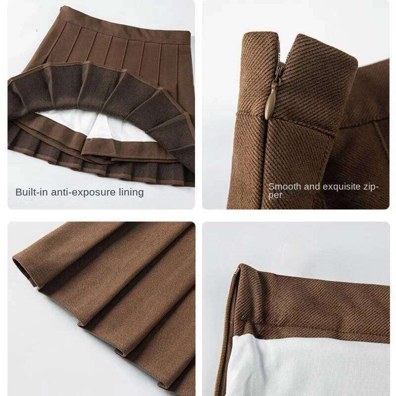 Pleated Skirt Winter School Clothes Y2k Grey Falda Short De Mujer High Waisted Korean Fall Skort Black Mini Skirts For Women Z260314