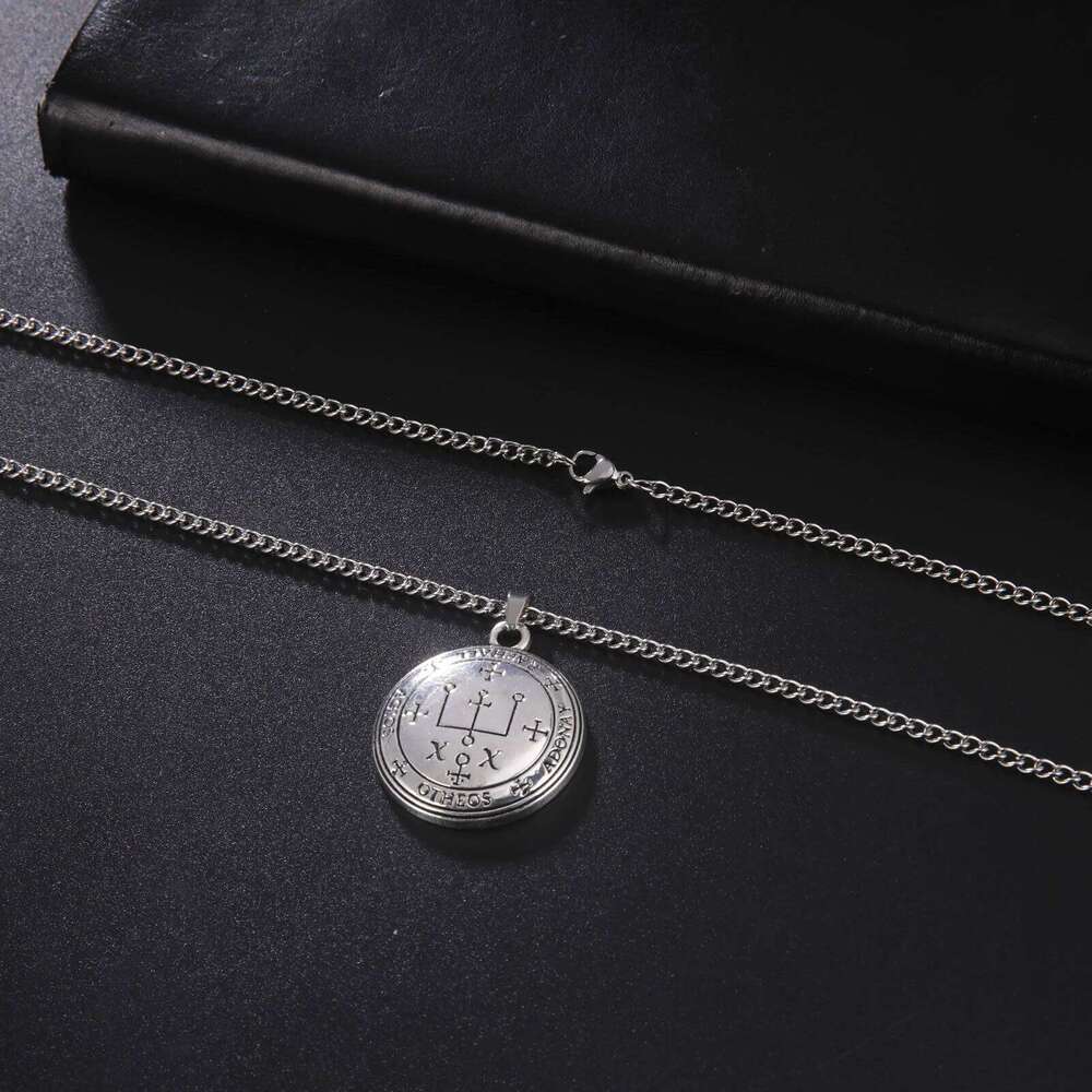 Dawapara Michaelmas Archangel Seal Uriel Michael Gabriel Necklace Spiritual Protection Amulets Guardian Angel Medallion Jewelry H260312