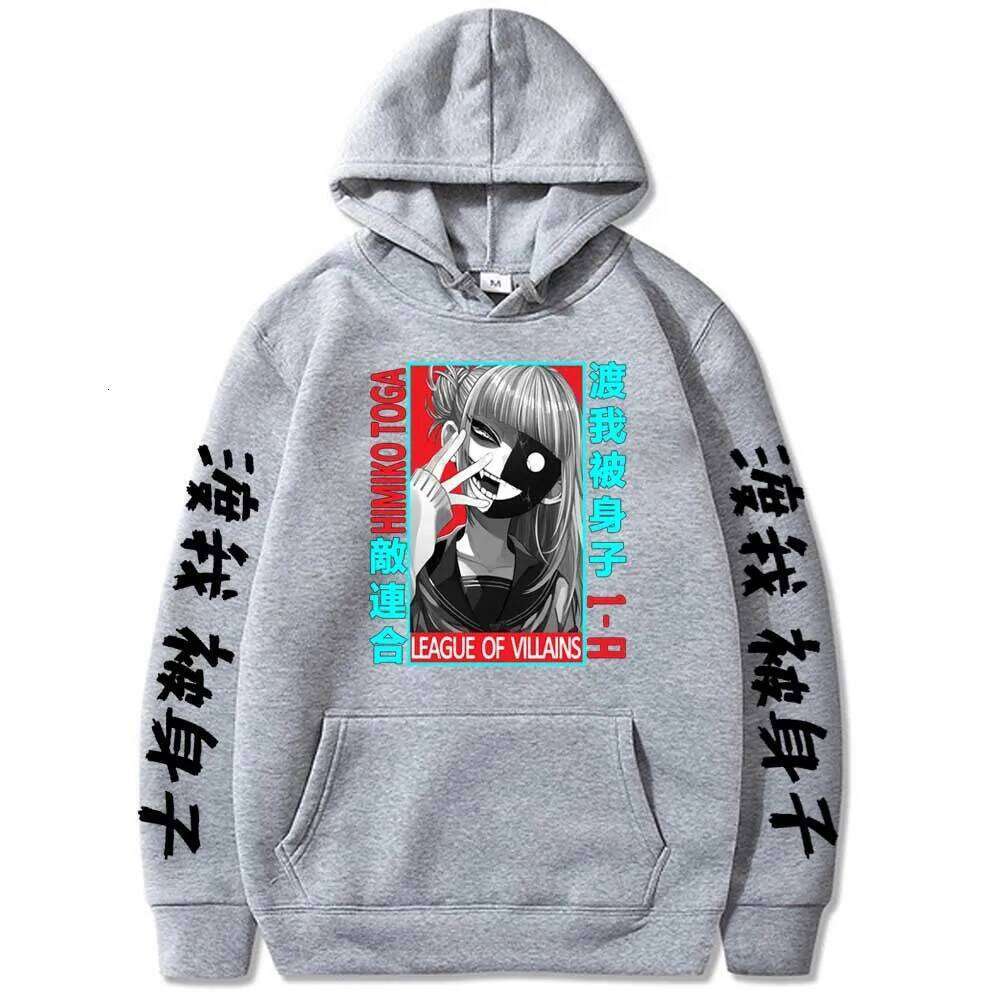 Himiko Toga My Hero Academia Hoodie Fashion Japanese Anime Sweatshirt Hip Hop Casual Unisex Autumn Winter Fleece Streetwear Tops Z260315