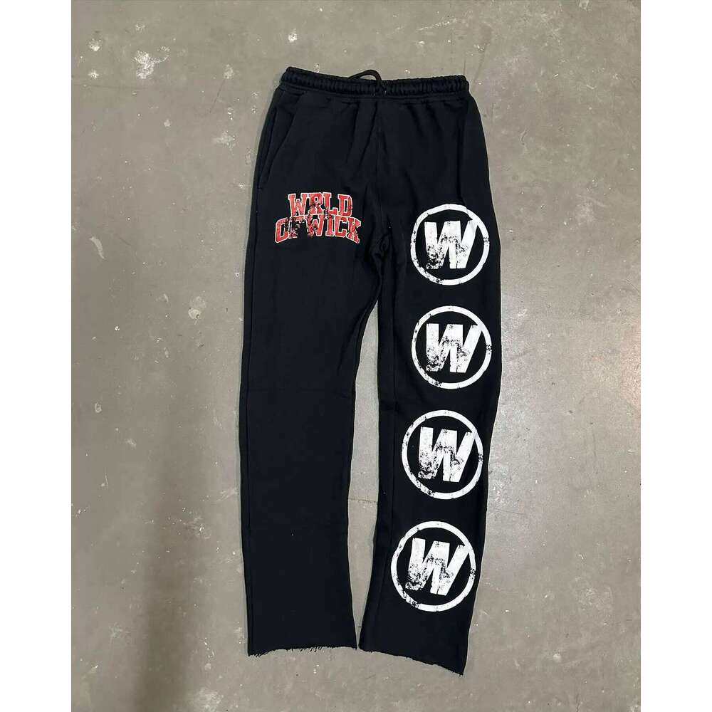 Y2K retro autumn black hoodie printed personality pattern style street hooded cardigan long sleeves trousers sportswear Z260315