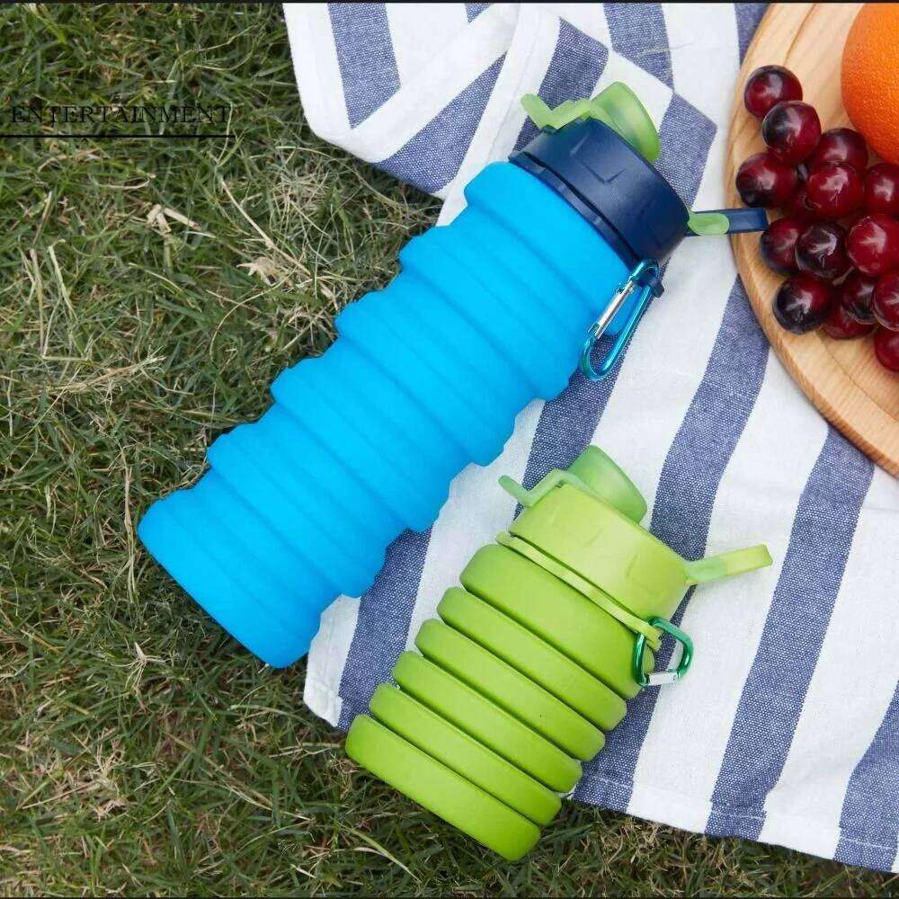 Large-capacity Collapsible Sport Portable Leak Proof Sports Water Bottle Creative Reuseable Foldable Drinking Cup Gym Z260314