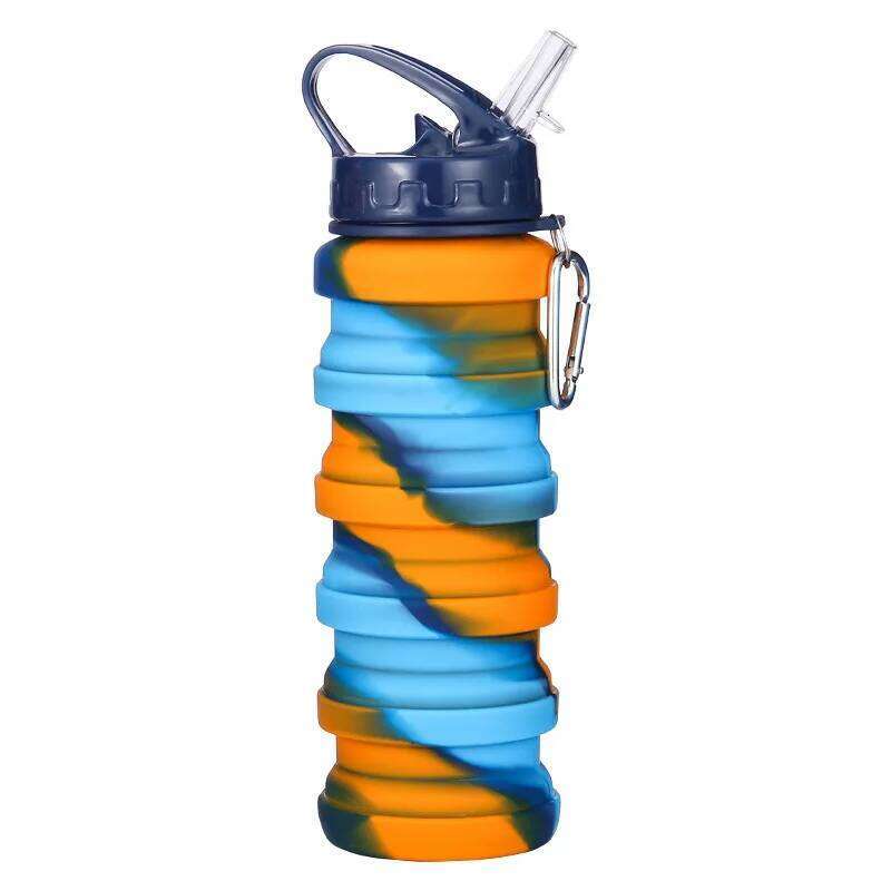 500ml Silicone Folding Water Cup Foldable Portable Telescopic Outdoor Travel Camping Bottle Gym Sports Kettle Creative Fashion Z260314