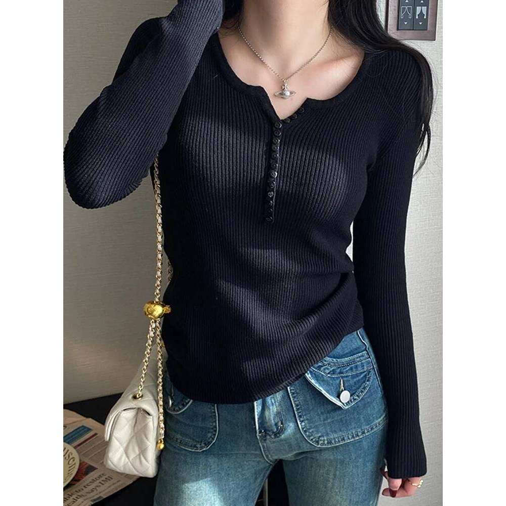 Casual White Basic Sweaters Women Y2k Clothes Korean Fashion Knitted Long Sleeve Tops Ladies Jumpers Autumn Winter Pullovers Z260313