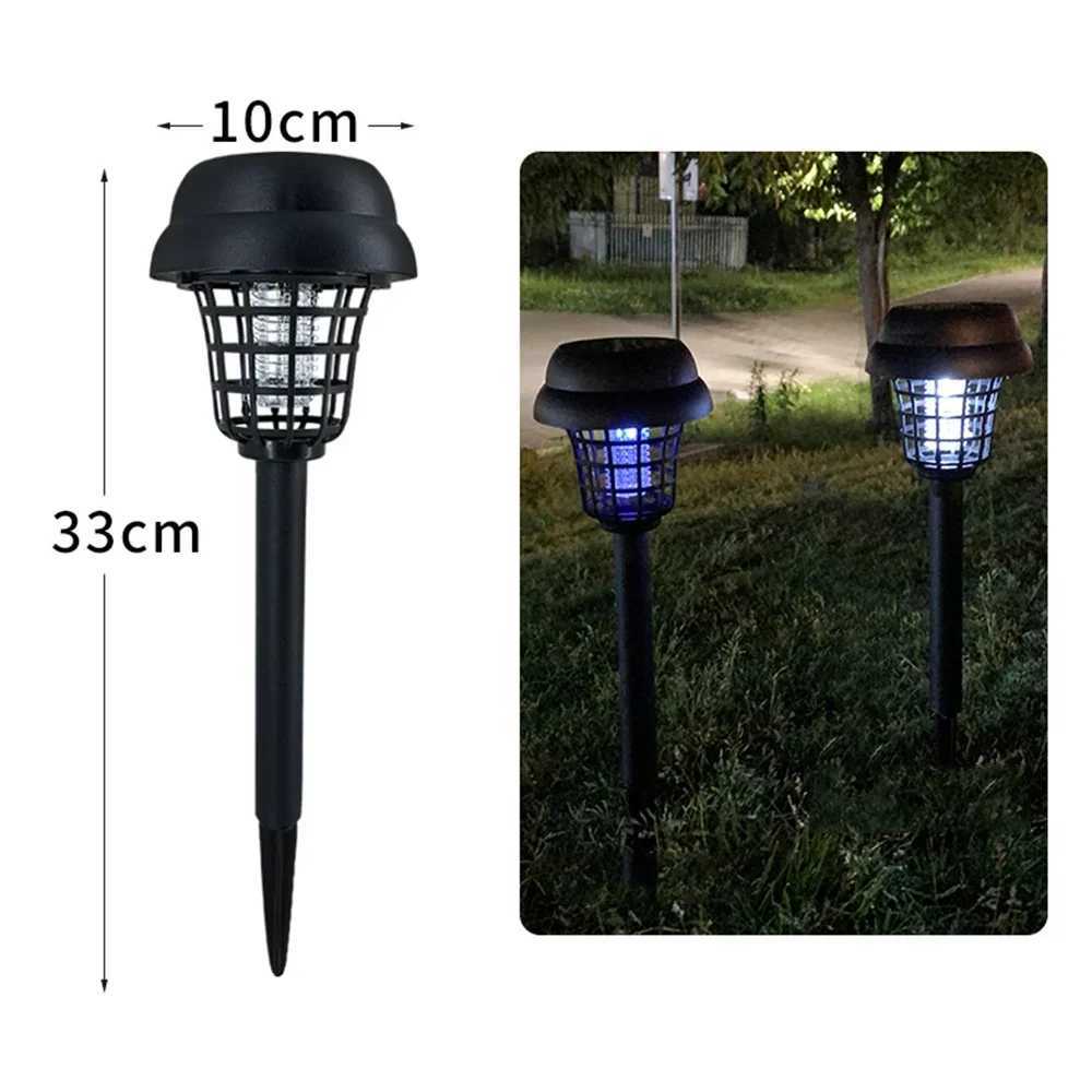2/4PCS Plug-in Bug Zapper Outdoor Solar Mosquito Lamp Mosquito Trap Household Outdoor Waterproof Garden Mosquito Lamp H260313