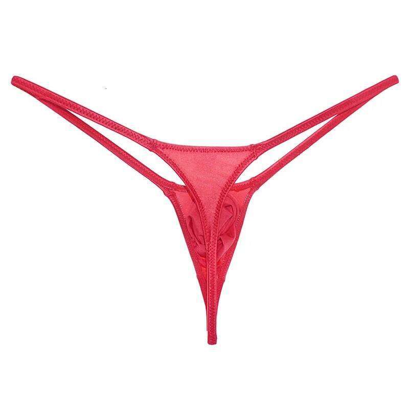 YAULAANG Sexy men's gloss gay underwear oily G-Strings thong Shiny low-waisted High Elasticity mens lingerie