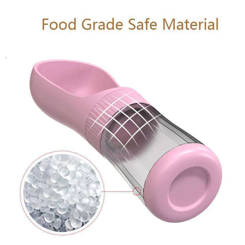 Pet Dog Water Bottle for Small Large Dogs Cat Hiking Leakproof 2 in 1 Puppy Food Feeder Golden Retriever French Bulldog Supplies 26W0313