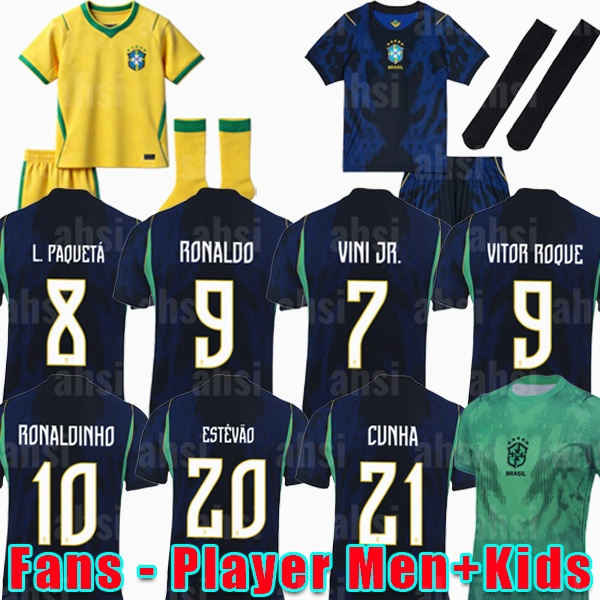 brazil World Cup brazil jersey 2026 soccer jersey Camiseta de futbol PAQUETA RAPHINHA football shirt maillots VINI JR RICHARLISON men kids NEYMAR JR Uniforms