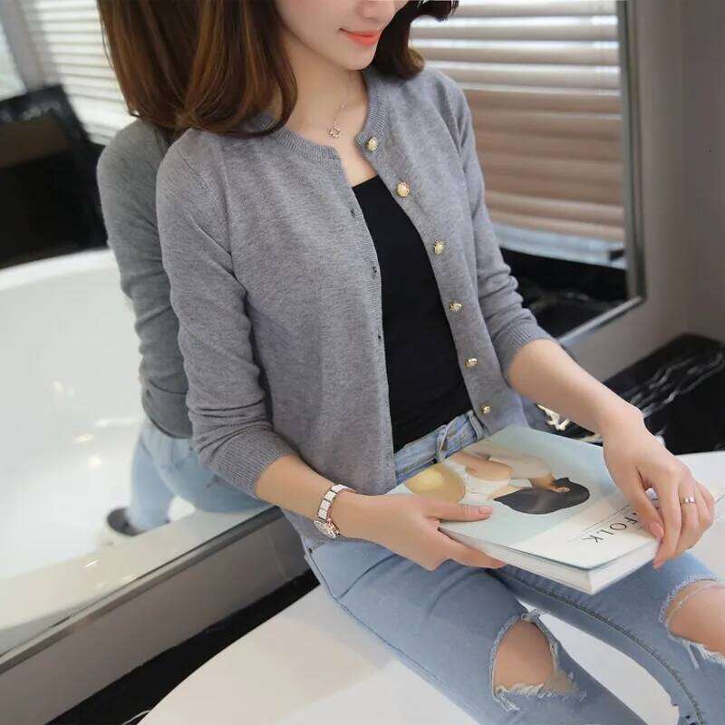 New Spring Summe 2024 Women Knit Cardigan Sweater Casual Short Coat Female A Little Shawl Thin Knitted Jacket Elegant Outerwear Z260314