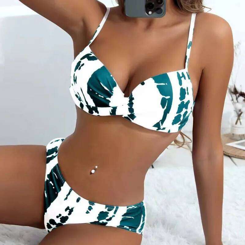 Sexy Print Push Up Bikinis 2026 Women's Swimwear Female Swimsuit Swimming Bathing Suits Brazilian Bikini Set Beachwear Bather Y260303