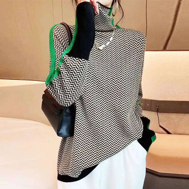 Epligg Turtleneck New Sweater Knitted Simple Soft Top Women Slim Warm Jumper 2025 Pullover Basic Female Woman Sweaters Z260314