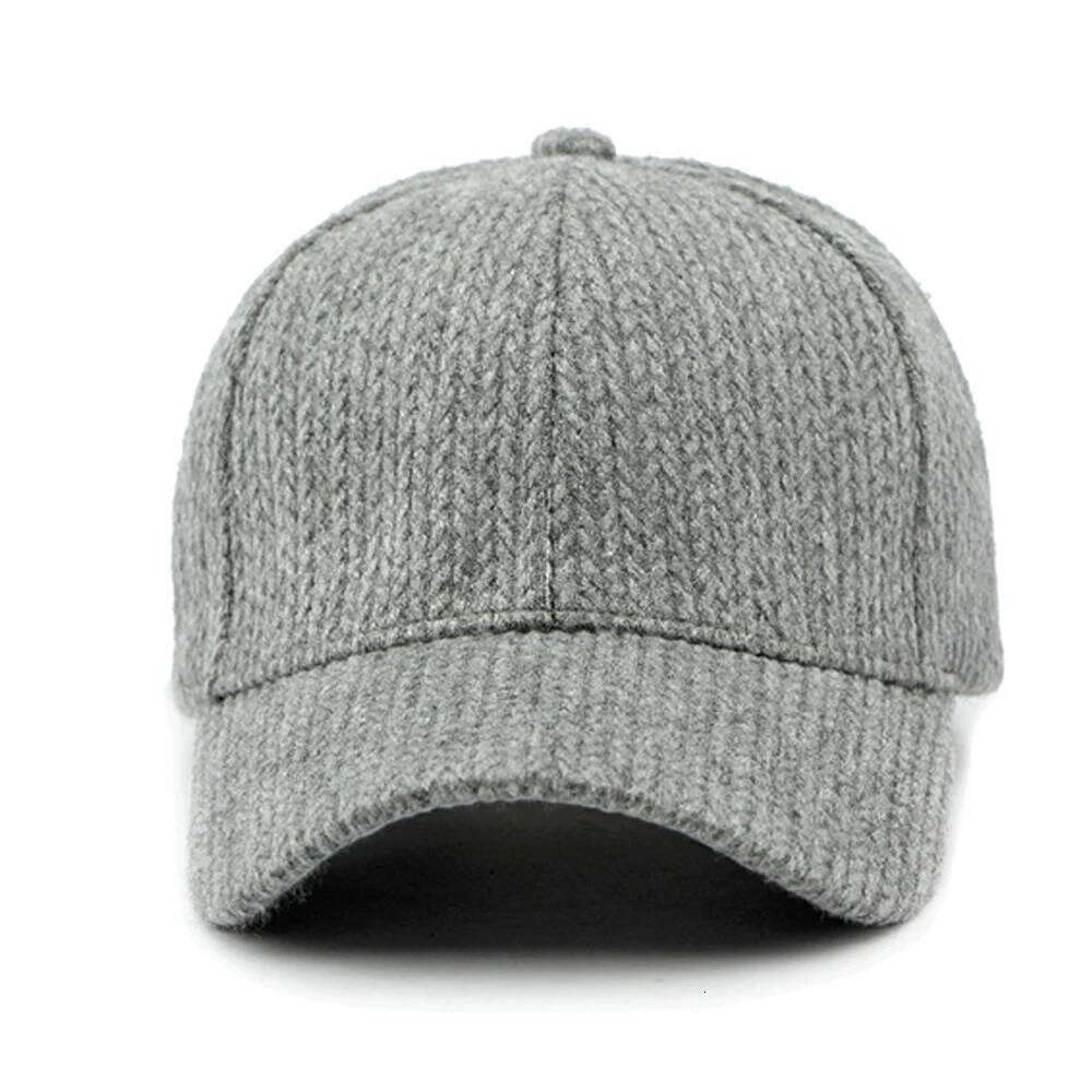 FS Brown Winter Warm Baseball Cap For Men Luxury Brand Woolen Women Hat Gray Street Windproof Trucker Caps Gorras Hombre 2025 Z260314